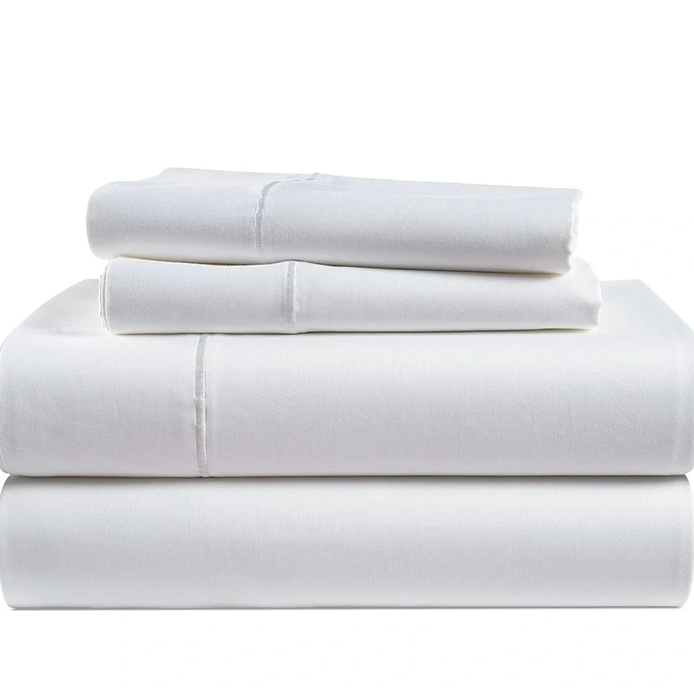 🆕 White 100% Egyptian Cotton Sheets Cooling Luxury Hotel Queen Crisp Clean Relax